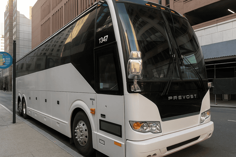 a Hillsboro Coach Bus Service coach bus