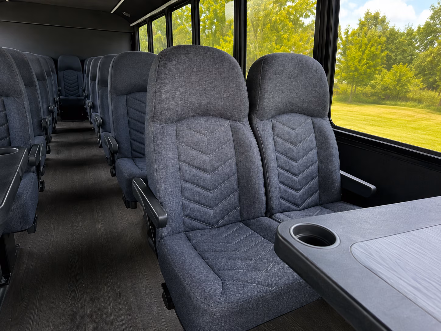 hillsboro 18 passenger minibus inside
