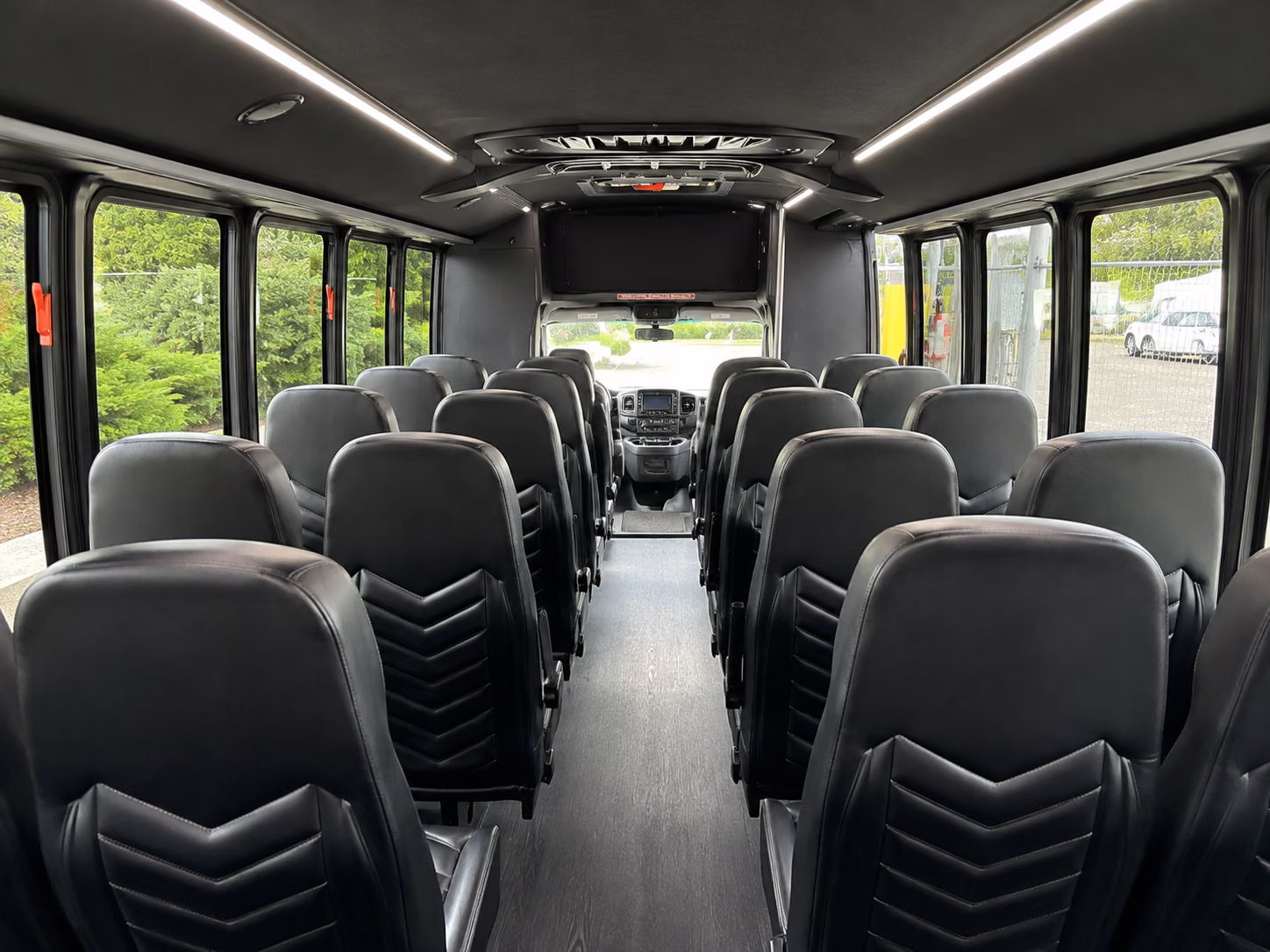 hillsboro 18 passenger minibus interior