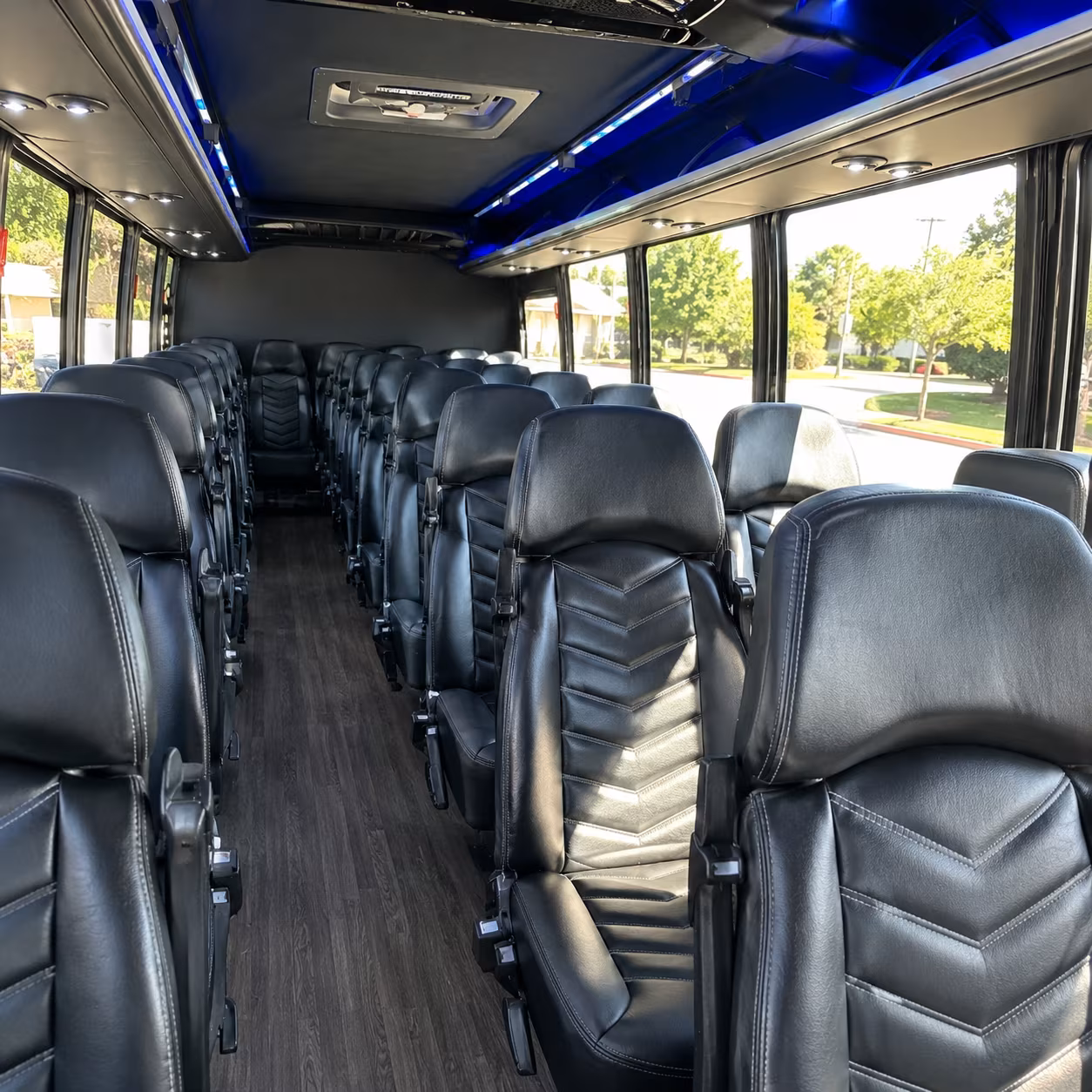 hillsboro 25 passenger minibus interior