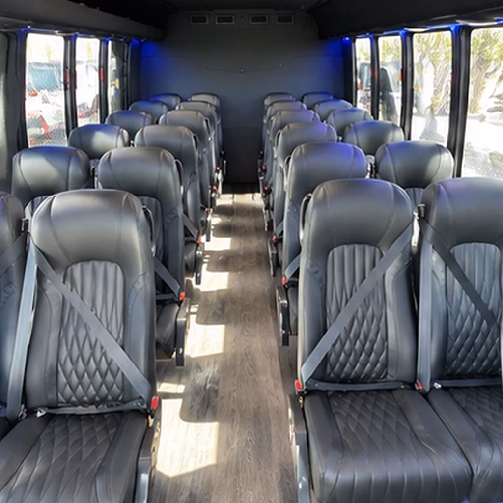 hillsboro 28 passenger minibus interior